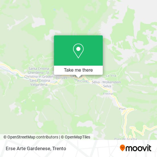 Erse Arte Gardenese map