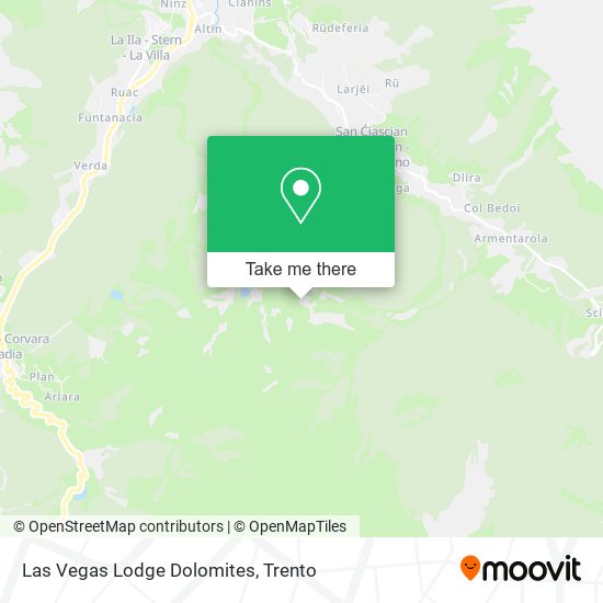 Las Vegas Lodge Dolomites map