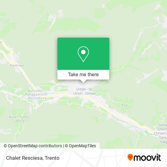 Chalet Resciesa map
