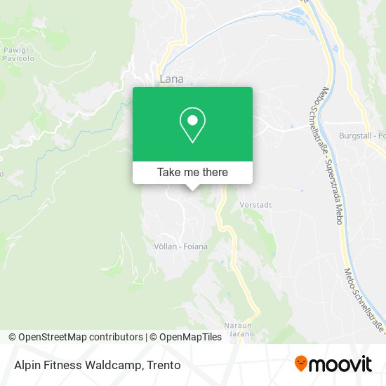 Alpin Fitness Waldcamp map