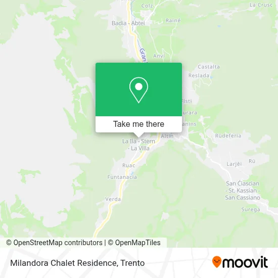 Milandora Chalet Residence map