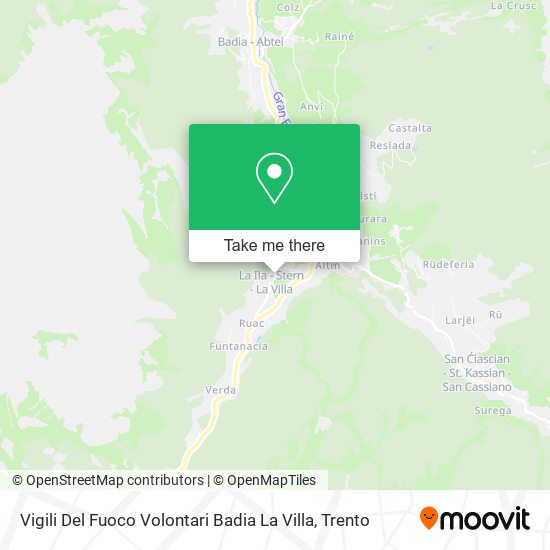 Vigili Del Fuoco Volontari Badia La Villa map