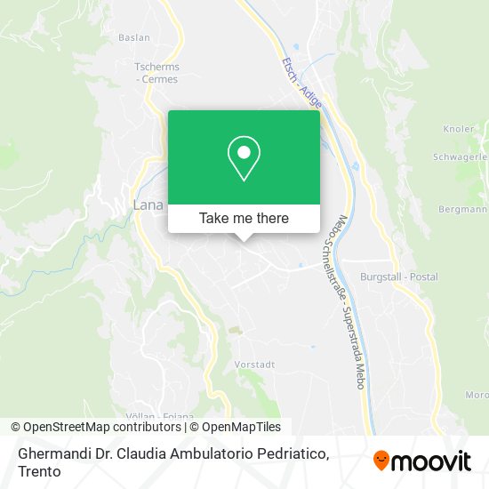 Ghermandi Dr. Claudia Ambulatorio Pedriatico map