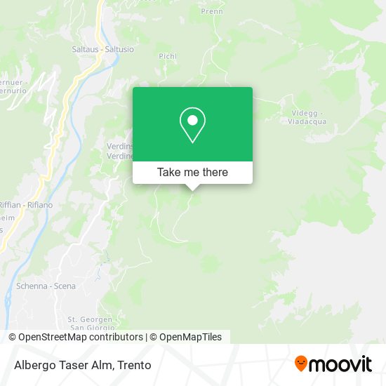 Albergo Taser Alm map