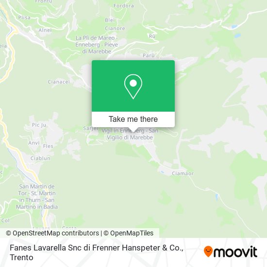 Fanes Lavarella Snc di Frenner Hanspeter & Co. map