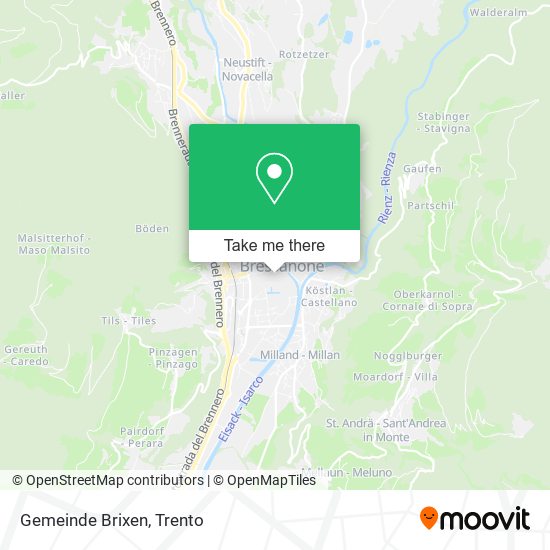Gemeinde Brixen map