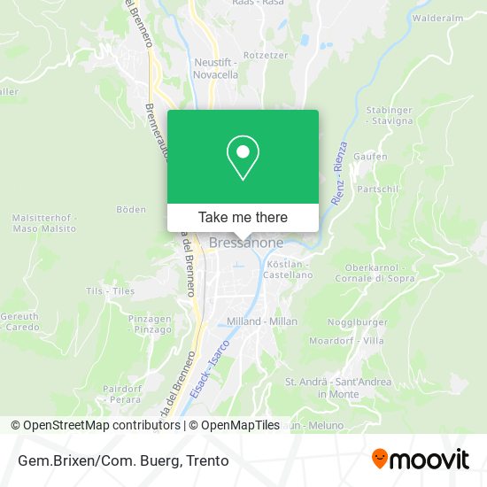 Gem.Brixen/Com. Buerg map