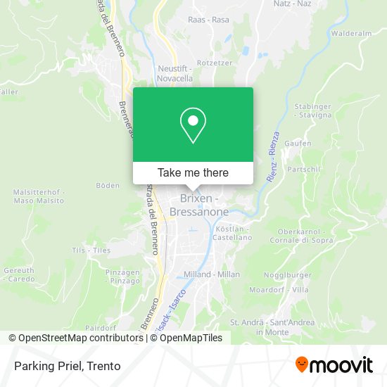 Parking Priel map