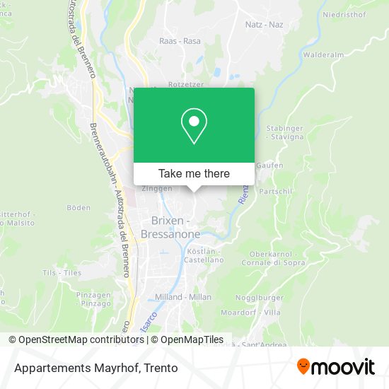 Appartements Mayrhof map