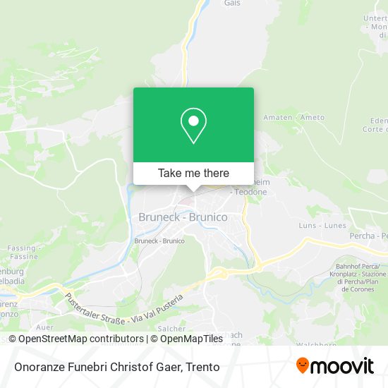 Onoranze Funebri Christof Gaer map