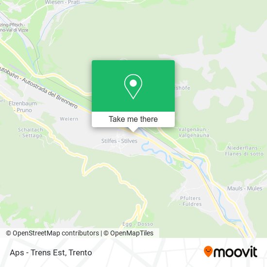 Aps - Trens Est map