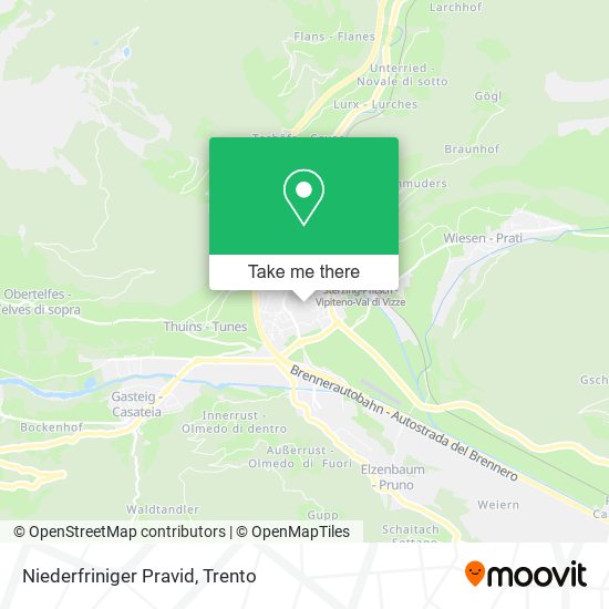 Niederfriniger Pravid map