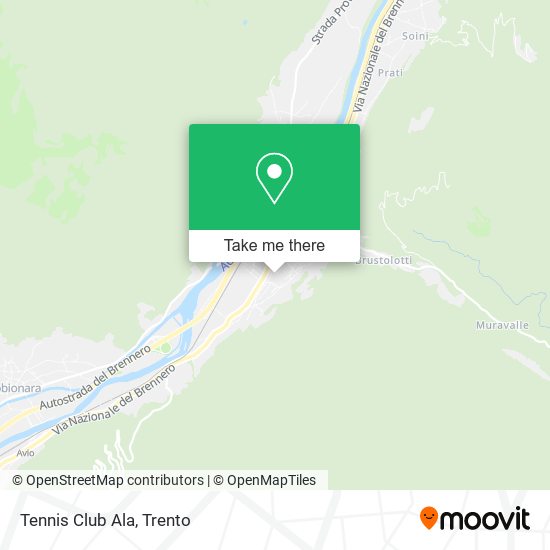 Tennis Club Ala map