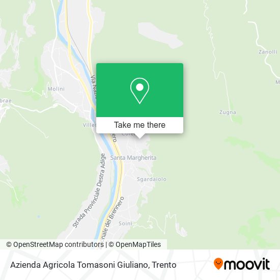 Azienda Agricola Tomasoni Giuliano map