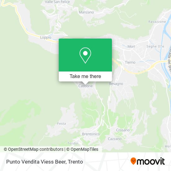 Punto Vendita Viess Beer map