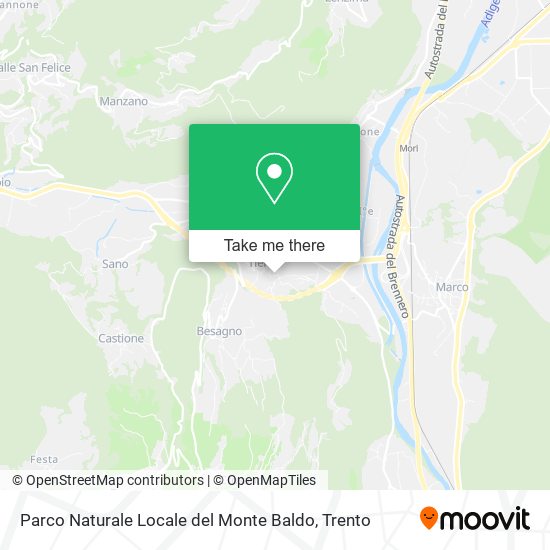 Parco Naturale Locale del Monte Baldo map