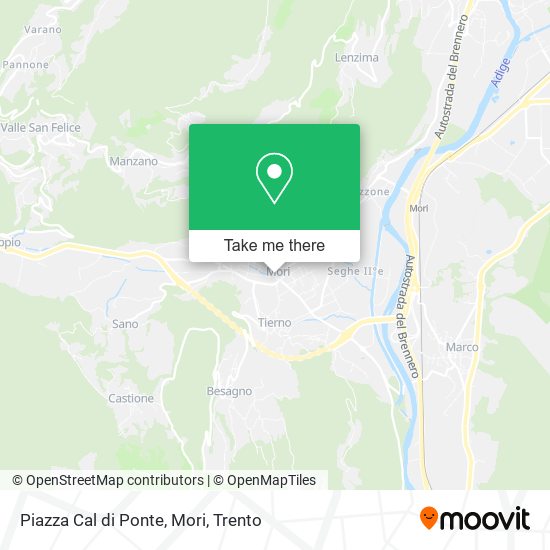 Piazza Cal di Ponte, Mori map