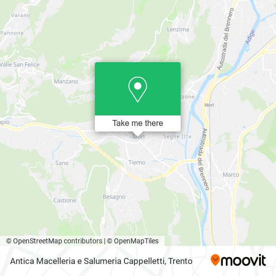 Antica Macelleria e Salumeria Cappelletti map