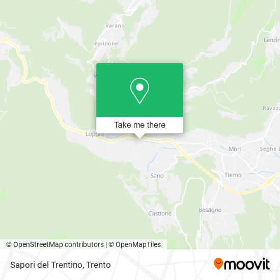 Sapori del Trentino map