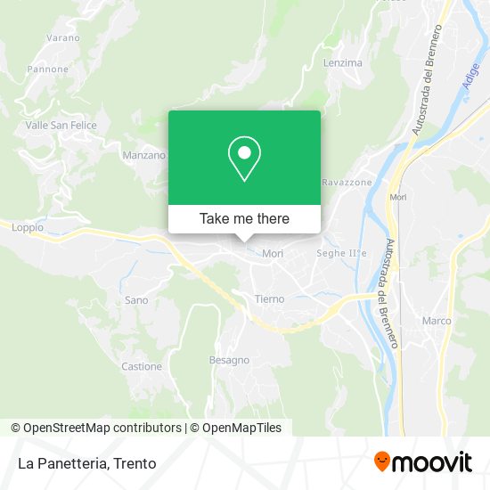 La Panetteria map