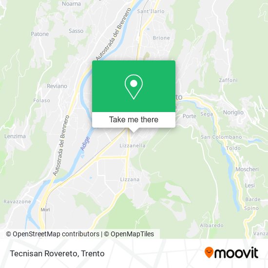 Tecnisan Rovereto map