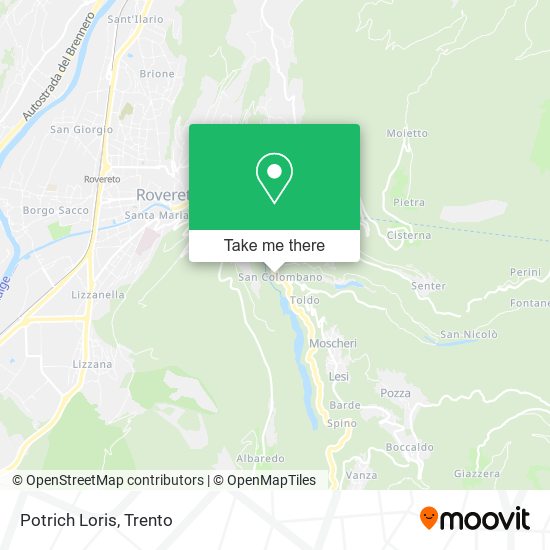 Potrich Loris map