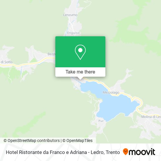 Hotel Ristorante da Franco e Adriana - Ledro map