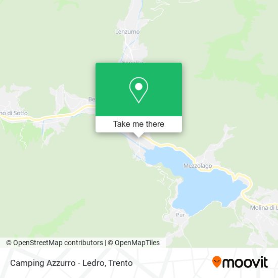 Camping Azzurro - Ledro map