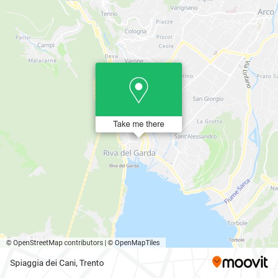 Spiaggia dei Cani map