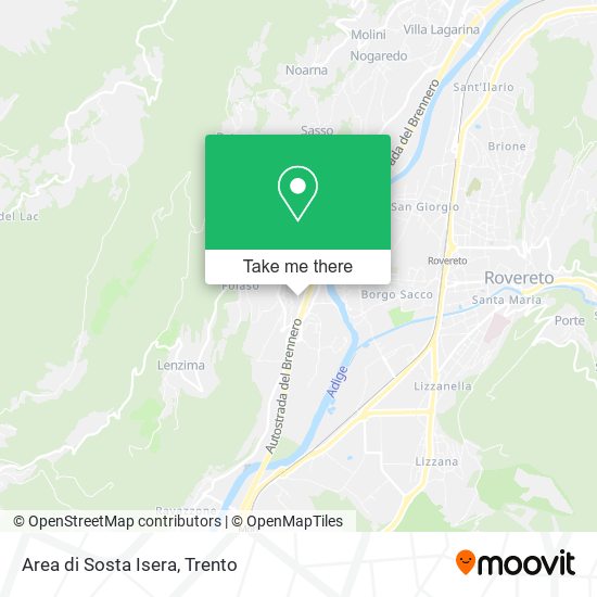 Area di Sosta Isera map