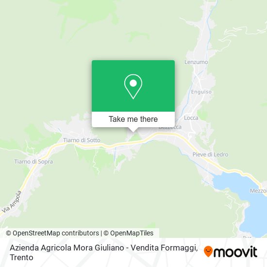 Azienda Agricola Mora Giuliano - Vendita Formaggi map