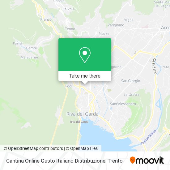 Cantina Online Gusto Italiano Distribuzione map