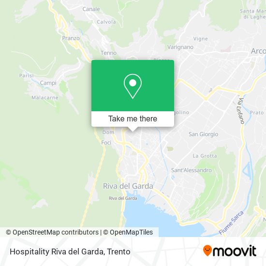 Hospitality Riva del Garda map