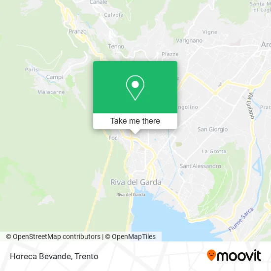 Horeca Bevande map