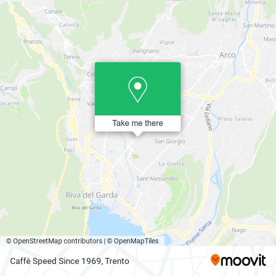 Caffè Speed Since 1969 map