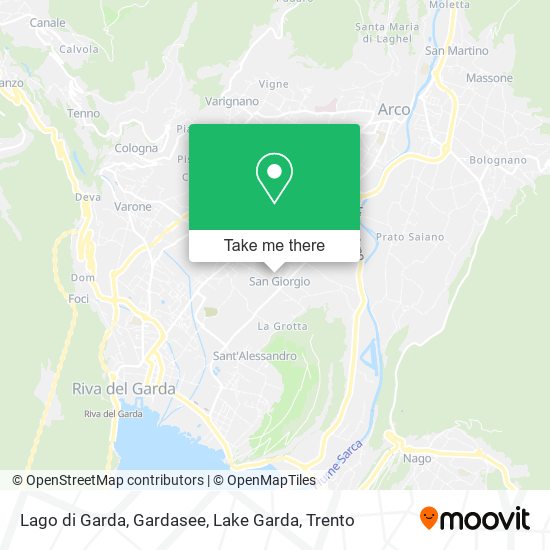 Lago di Garda, Gardasee, Lake Garda map