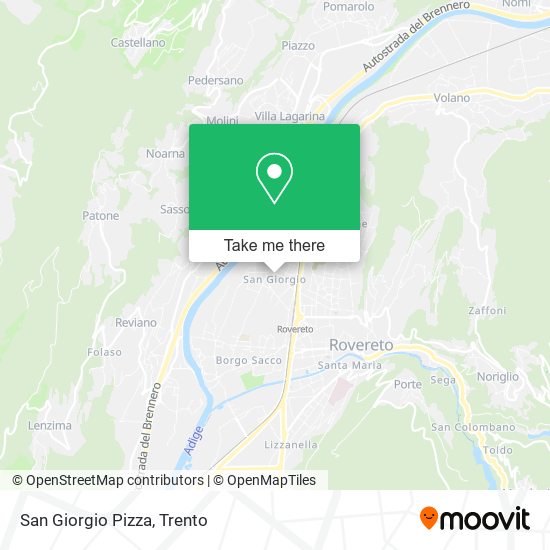 San Giorgio Pizza map