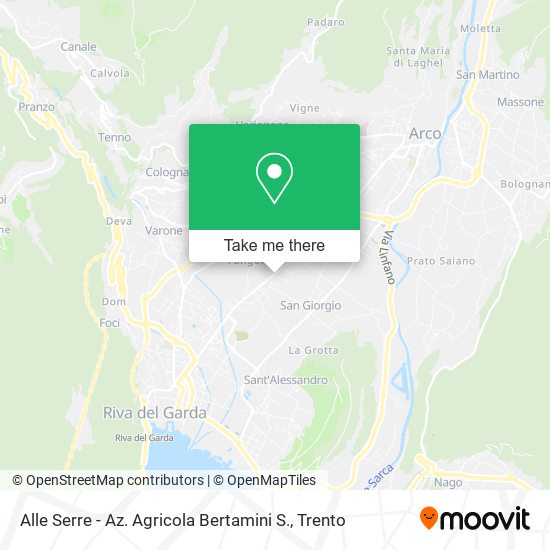 Alle Serre - Az. Agricola Bertamini S. map