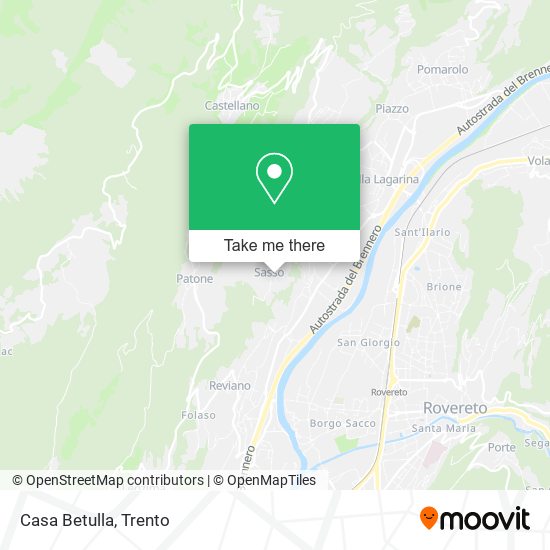 Casa Betulla map