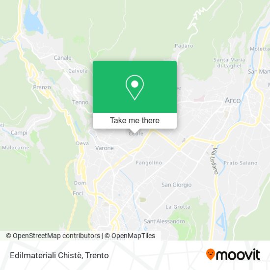 Edilmateriali Chistè map