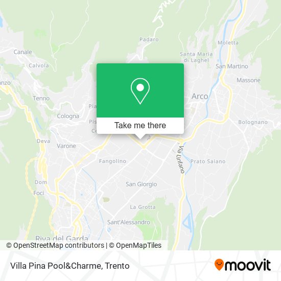 Villa Pina Pool&Charme map