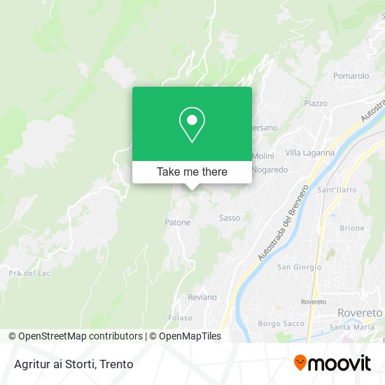 Agritur ai Storti map