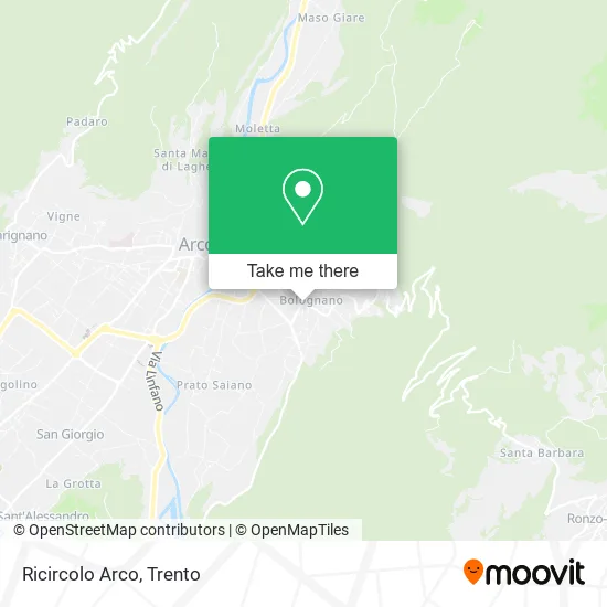 Ricircolo Arco map