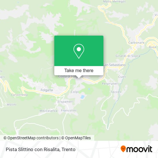 Pista Slittino con Risalita map