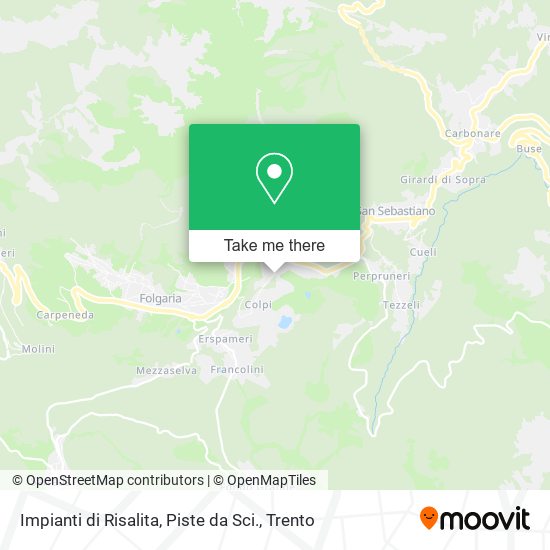 Impianti di Risalita, Piste da Sci. map