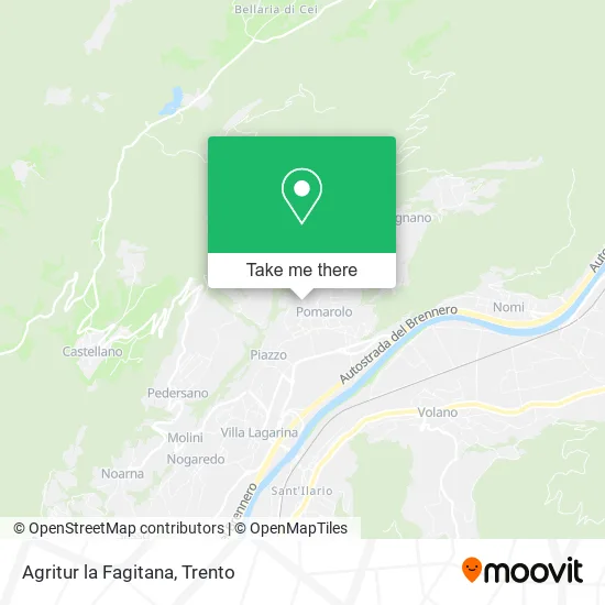 Agritur la Fagitana map