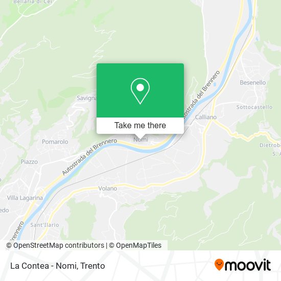 La Contea - Nomi map