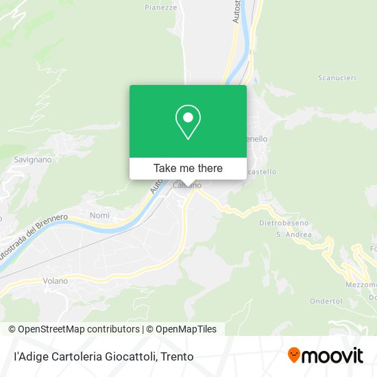 I'Adige Cartoleria Giocattoli map