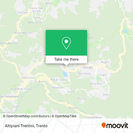 Altipiani Trentini map