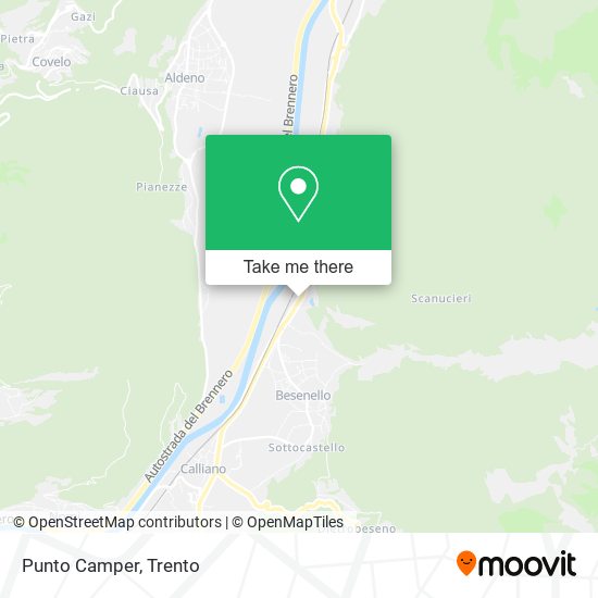 Punto Camper map
